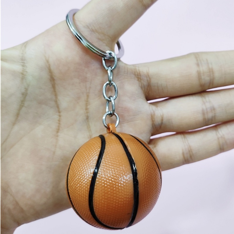 クロスボーダー4cmサッカーキーホルダーバスケットボールストラップ学生カバン掛け飾りスポーツグッズプレゼントテニスラグビー掛け