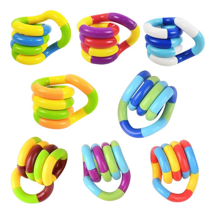 Vent Variety Torsion Music 18-section Multi-color Variety Winding Torsion Deformation Rope Decompression Vent Toy_voghion.com