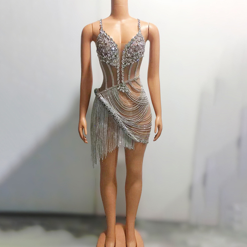 Birthday outfit Shiny Diamond Backless Sexy Evening Dress Ladies Dress Party Dress Birthday outfit Shiny Diamond Backless Sexy Evening Dress Ladies Dress Party Dress