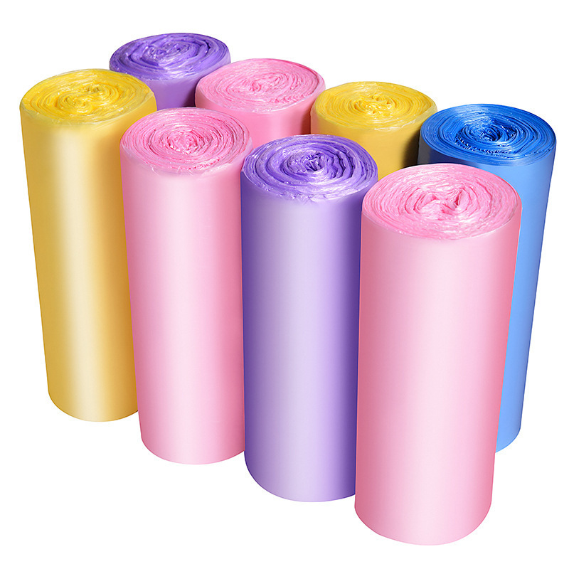 新しい材料の平口のゴミ袋の厚い点の断式の使い捨ての家庭の中号の台所はしっかりしているビニール袋を巻いて詰めます。|undefined