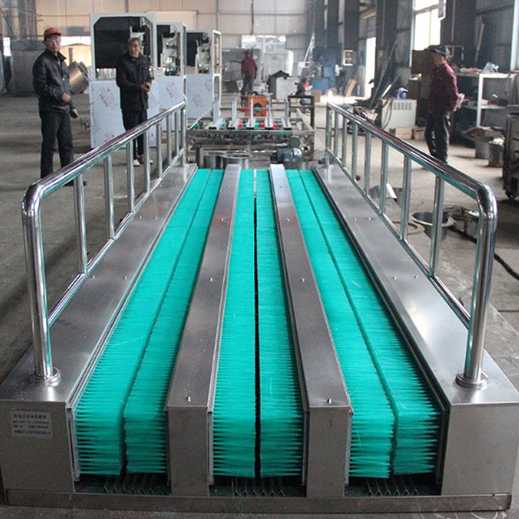 现货全自动红外感应洗靴机自动喷淋洗靴机双通道无动力矿用洗靴机