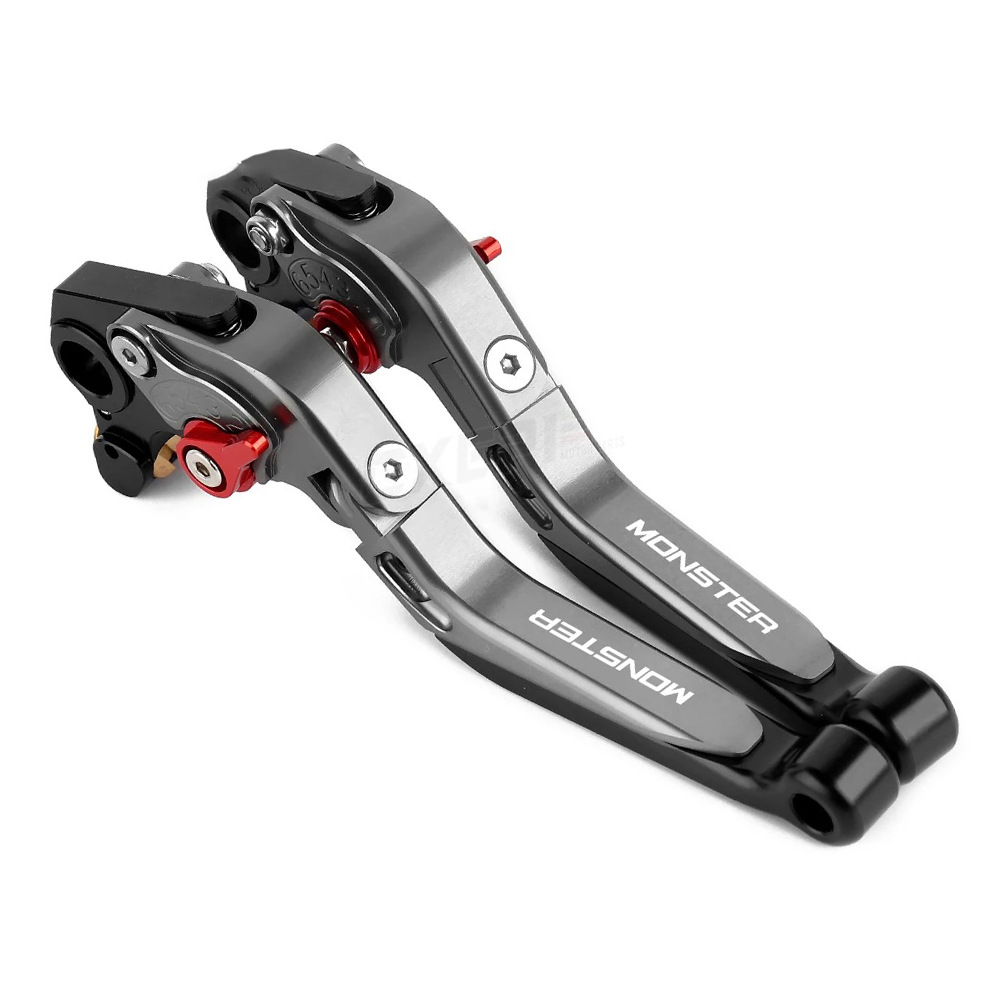 Suitable for Ducati Monster 696 Motorcycle Cnc Telescopic Folding Brake Clutch Handle Lever Horn