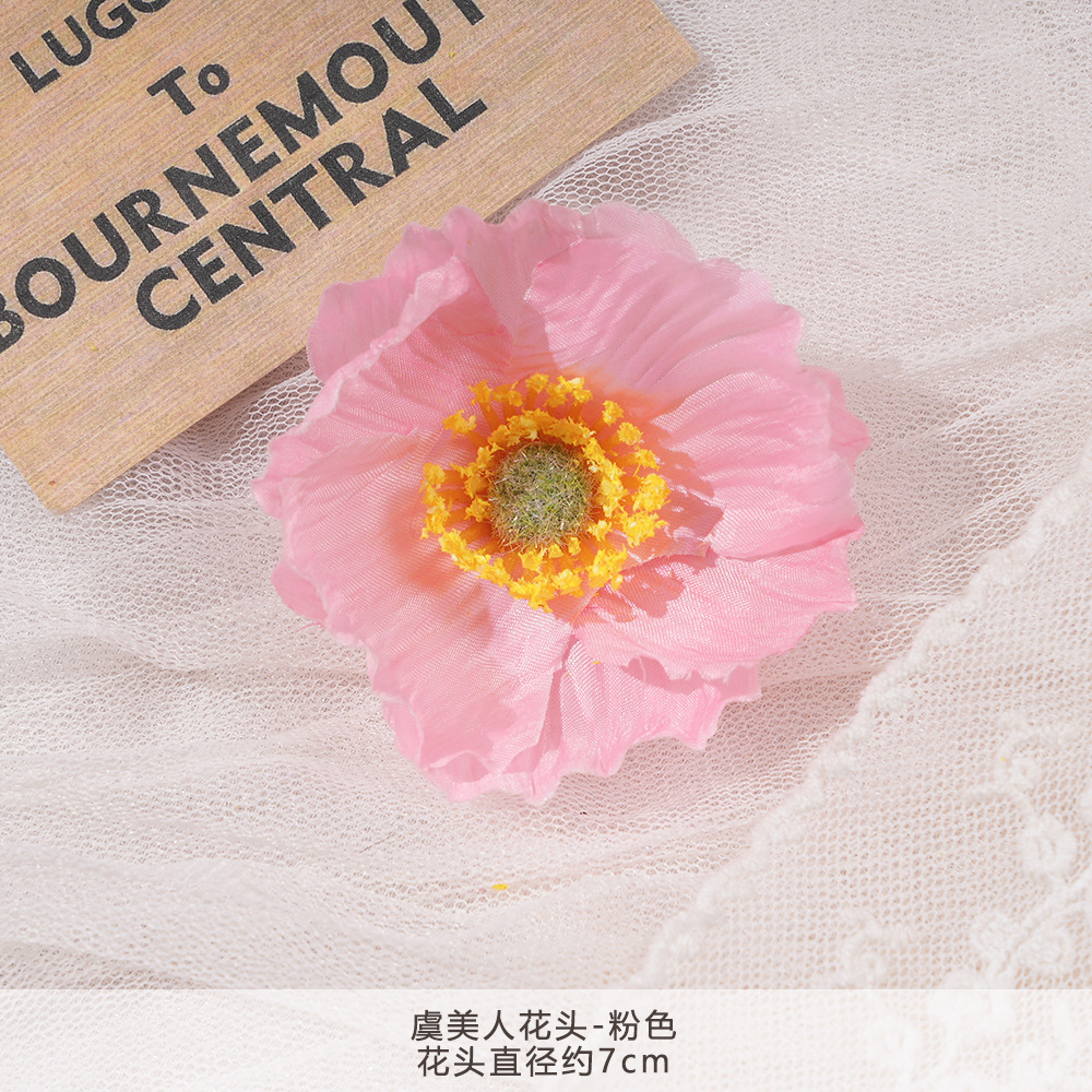 XC-양귀비 꽃 머리-핑크