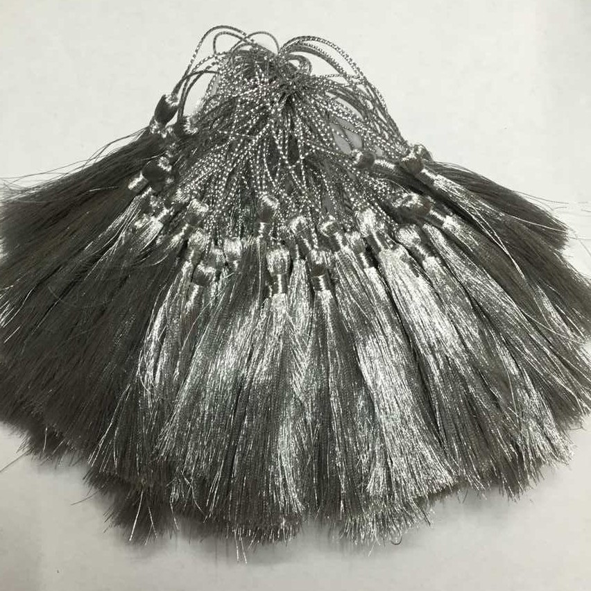Gold and Silver Thread Tassels, Small Tassels for Pillowcases and Seat Cushions, Gift Packaging Decoration, Gold and Silver Thread Tassels
