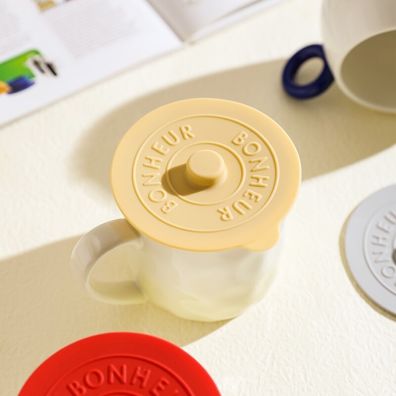 Cross-border best-selling food-grade silicone cup lid, creative dustproof and leakproof cup lid for tea cups, mugs, and ceramic cups Cross-border best-selling food-grade silicone cup lid, creative dustproof and leakproof cup lid for tea cups, mugs, and ceramic cups
