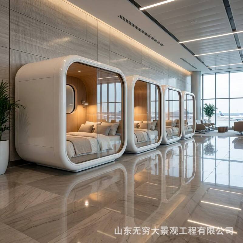 Airport Sleep Cabin Temporary Lounge Commercial Mini House Intelligent Control Space Capsule House