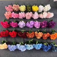 五头绣球仿真花把束婚庆婚礼酒店装饰花材家居装饰花排花卉