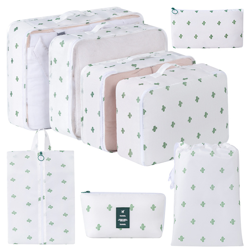 Bolsa de almacenamiento de viaje transfronterizo de ocho piezas Bolsa de almacenamiento de viaje de negocios Bolsa de almacenamiento de gran capacidad Bolsa de almacenamiento de viaje impermeable