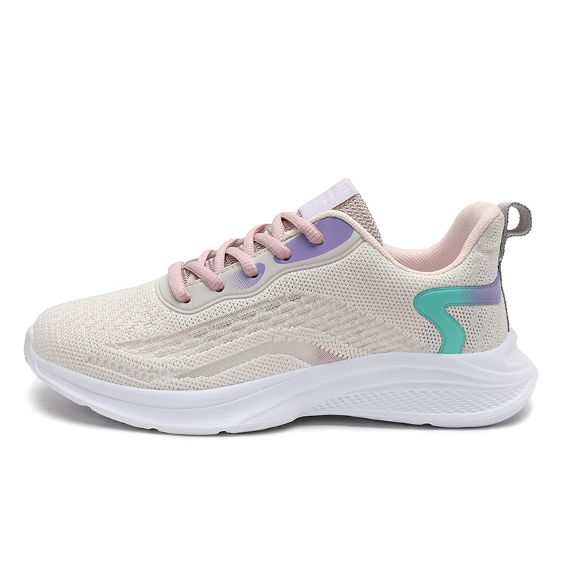 Zapatos deportivos de verano de dos estrellas zapatos de mujer una sola red hueco transpirable zapatos de carrera antideslizantes ligeros suaves zapatos casuales de estudiantes mujeres