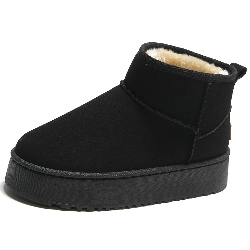 Warm boots platform, non-slip keep warm shoes
