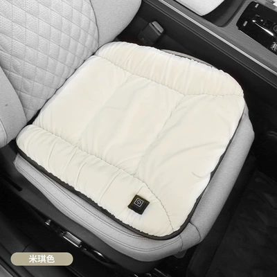Multi-function pad – Decoration - heated-seat-cushion-beige-1-main-driver-comes-with-car-charger