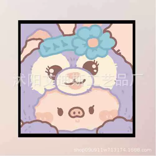 DIY заполнение детской цифровой масляной живопись красивый стиль оформление Sanrio ручной заполнение цвет терапия картина производитель оптом