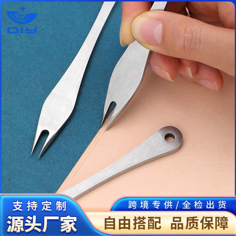 卸売 2/3/4 ミリメートルステンレス鋼固定距離ゲージ DIY 手作り革スクライバーツール|undefined