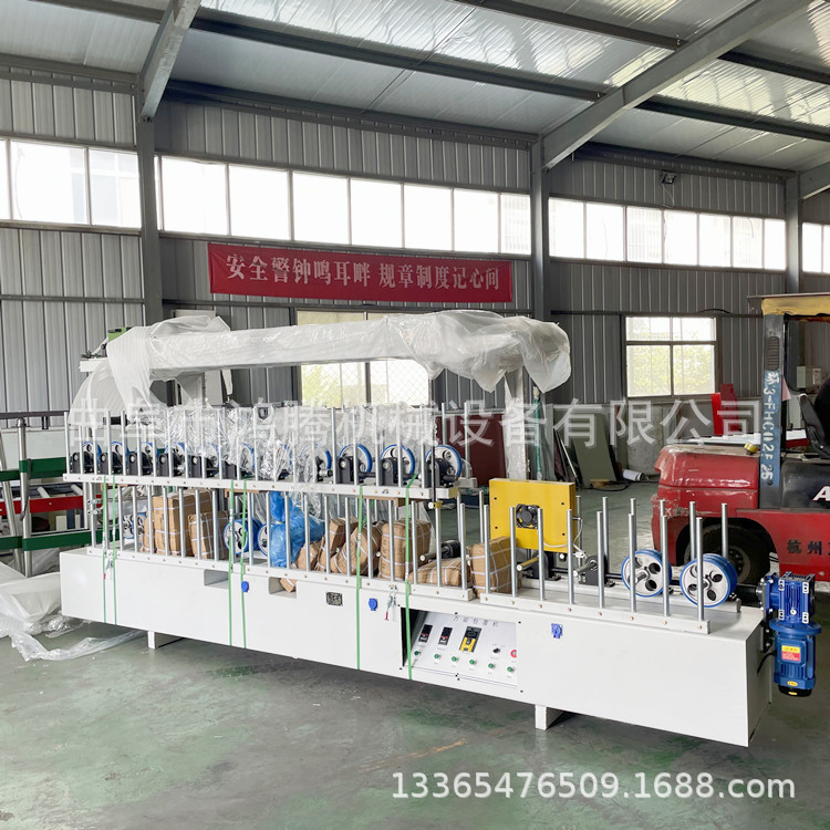 600宽墙板自动包覆机 墙裙腰线条300型号包覆机 硅胶轮耐用质保