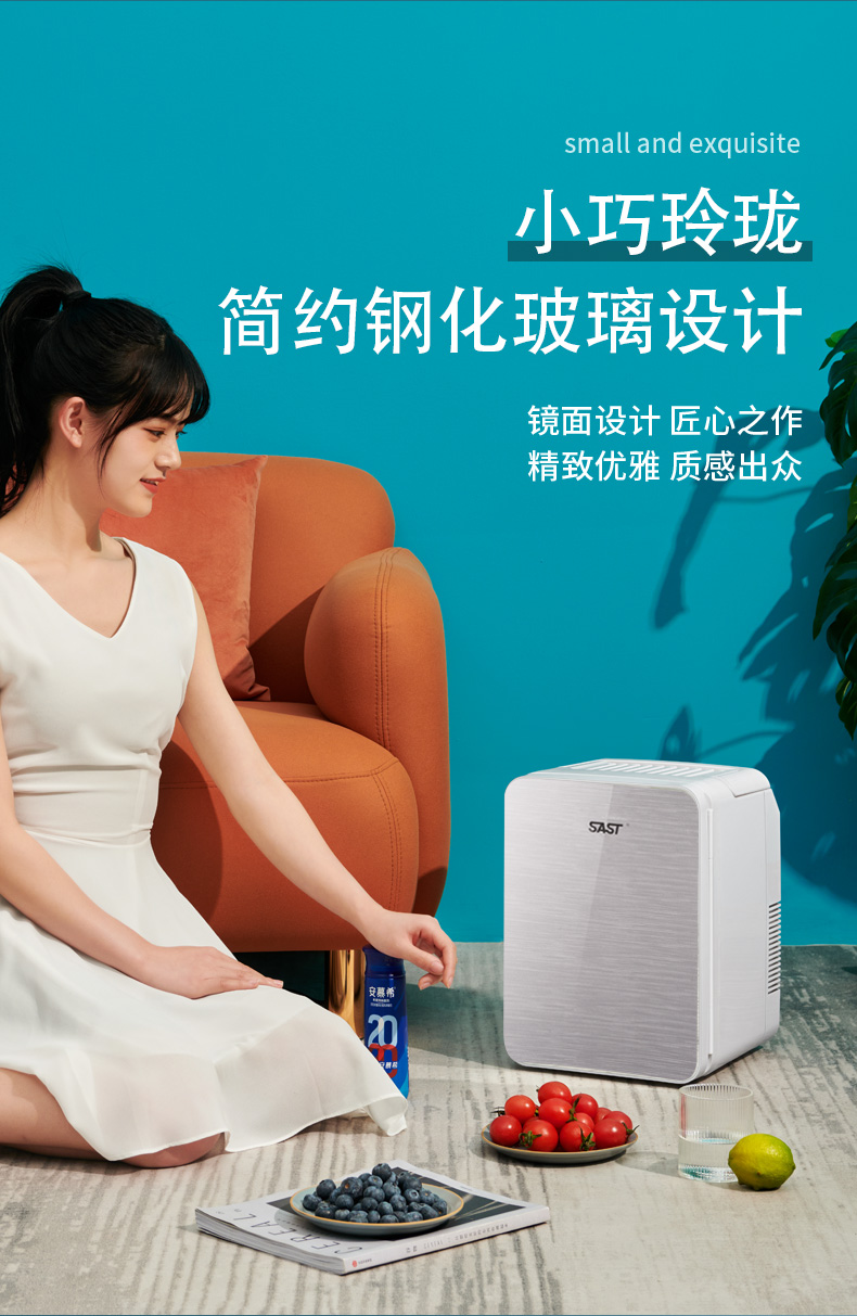 Mini refrigerator energy saving low energy consumption mini drug storage car compressor cosmetics storage car refrigerator