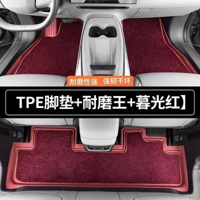 Toyota Hybrid Vehicles, Original Car Wear-Resistant | Universal Foot Pad - twilight-red-double-layer-tpe-foot-pad-wear-resistant-king-remarks-on-the-year-and-model-of-other-camry-models
