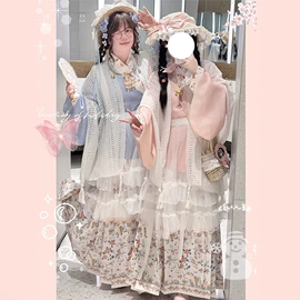 汉服套装;儿童表演服;汉服禅茶服