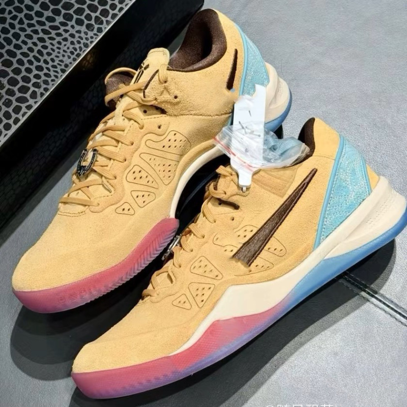 Original Kobe 8 Limited Edition Sneakers Kobe 8 Suede Comfortable Fit Grip Basketball Shoes Outdoor Cushioning Training Shoes
