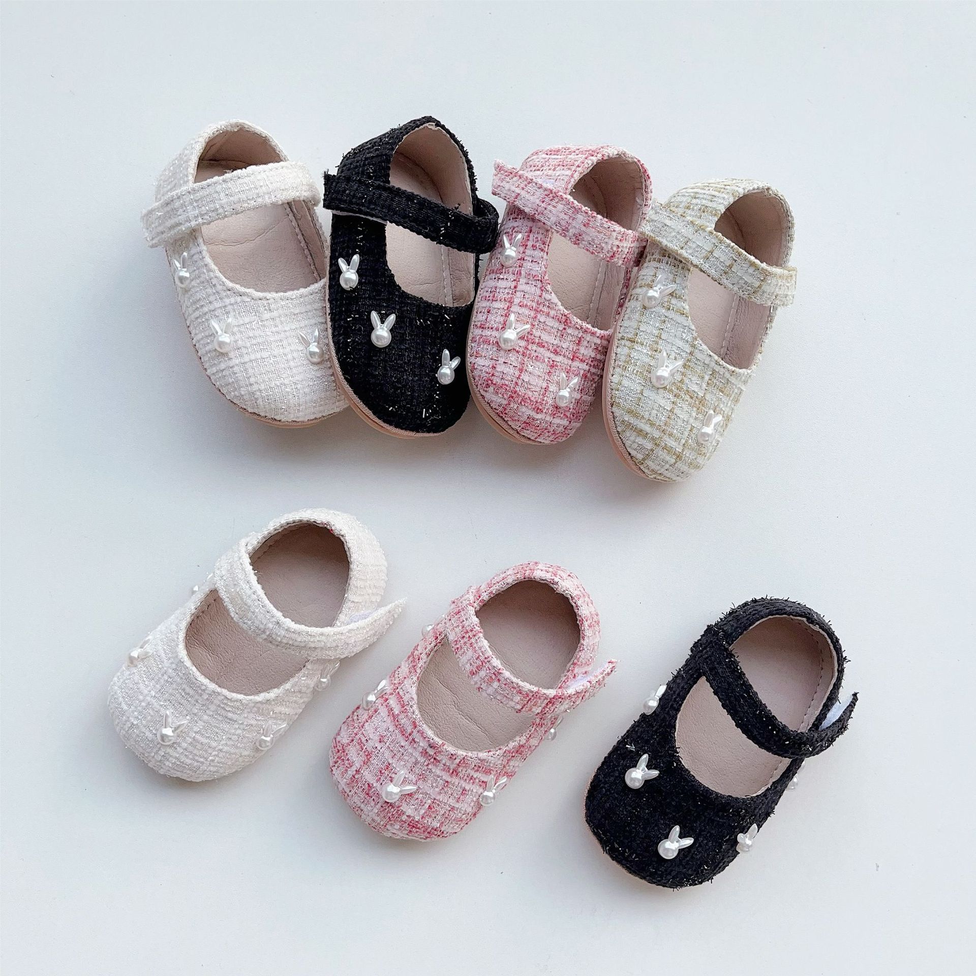 Factory Direct Supply Spring New Casual Breathable Children's Shoes Non-Slip Soft Sole Baby Toddler Shoes Foot Protection