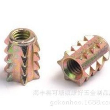 供应3无介刺母 4厘无螺母 M3刺母 M4刺母 合金内外牙 合金螺母