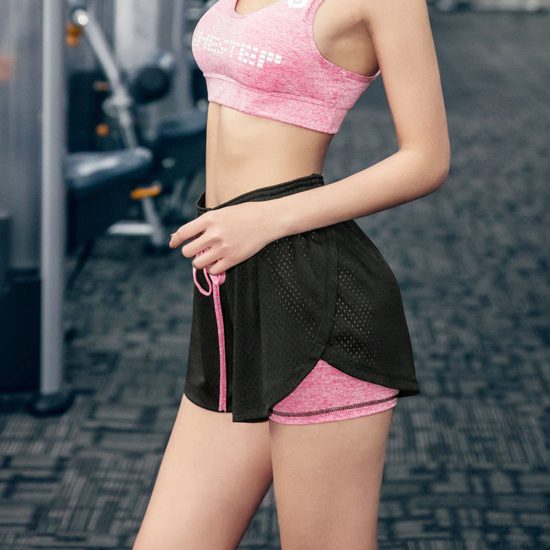 Verano de la casa de mujeres tres puntos corto camisa de corta 200 jin malla de tamaño grande transpirable doble falso comercio exterior dos piezas