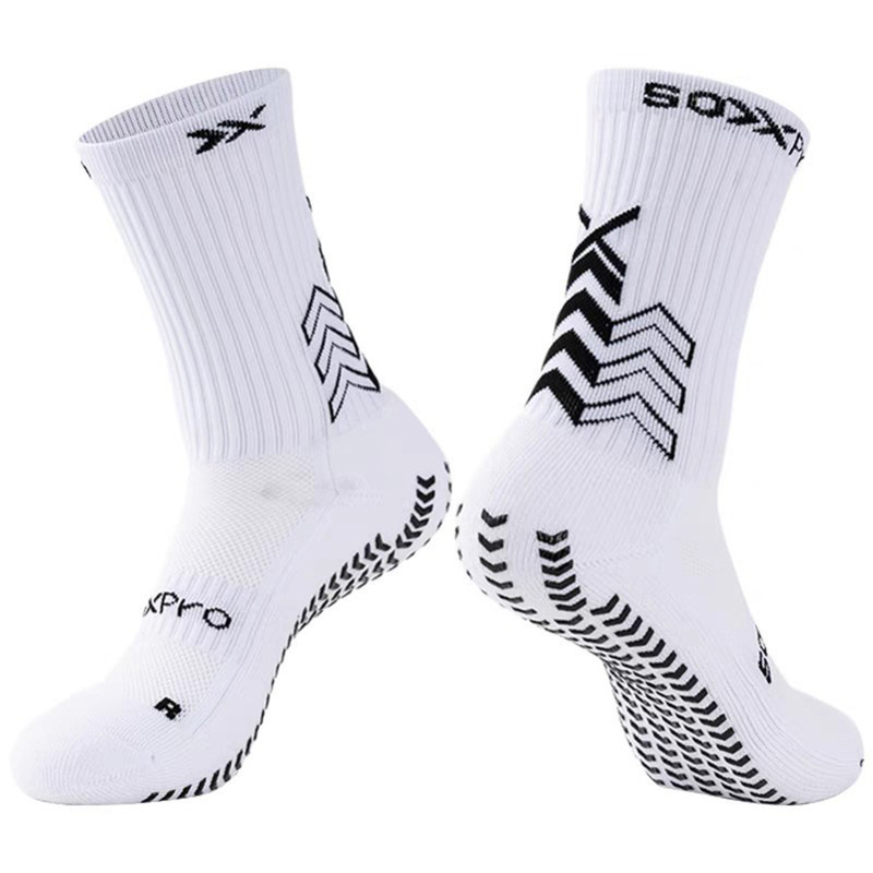 Cross-border wholesale SOX football socks non-slip training tube socks competition thick bottom sweat-absorbent tube sports men