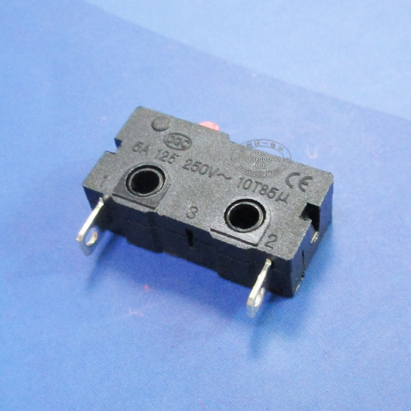 10T85黑色5A电流限位开关20*10*6.4无柄常闭小微动开关KW12-AS-2