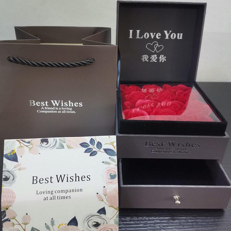 首饰盒饰品项链吊坠包装盒子手链戒指耳钉蝴蝶结礼品包装收纳纸盒