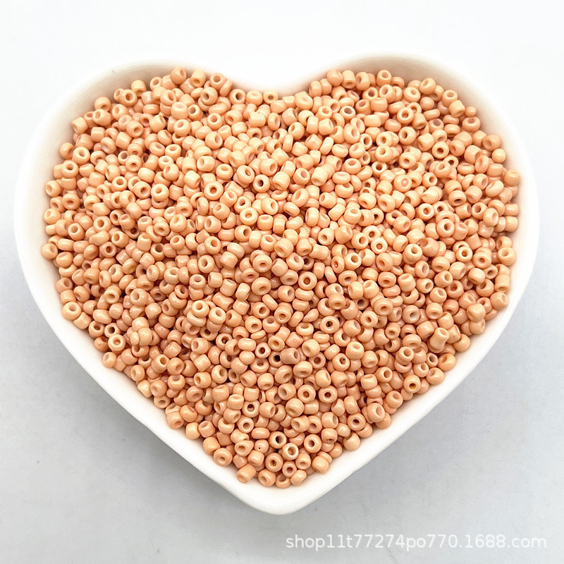 2/3/4mm color sólido vidrio pequeño arroz cuentas DIY hecho a mano collar pulsera joyería accesorios (15g un paquete)