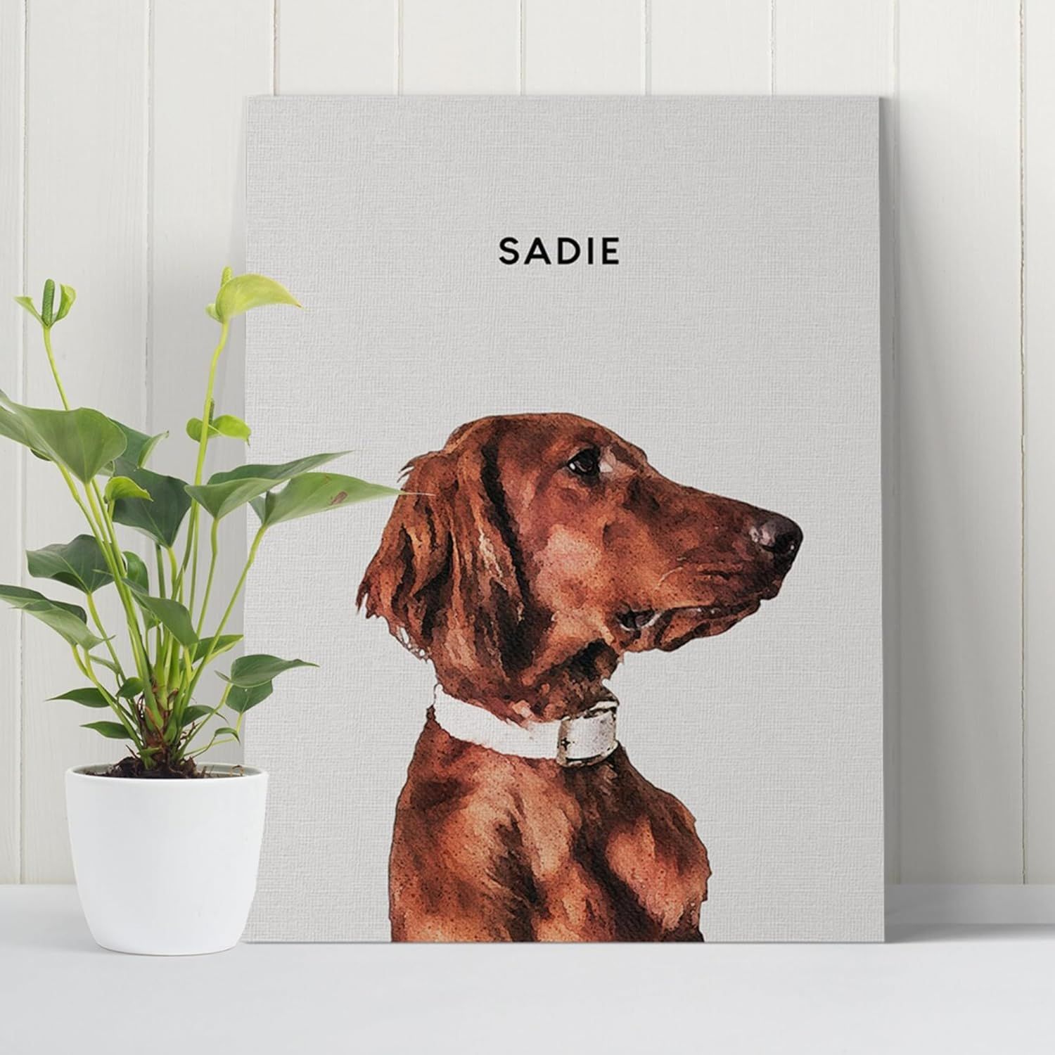 Nórdico simple lindo mascota decoración pintura, Moderno apartamento Homestay sala de estar mural