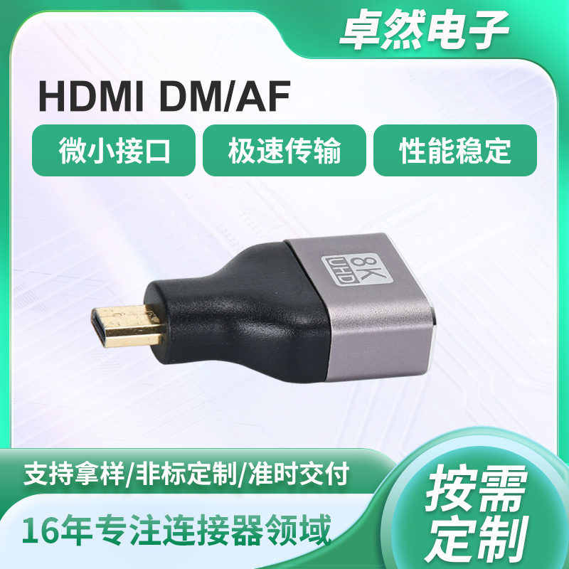 Mini HDMI Male to Female Adapter 8K60Hz Ultra High Definition HDMI Dmaf2