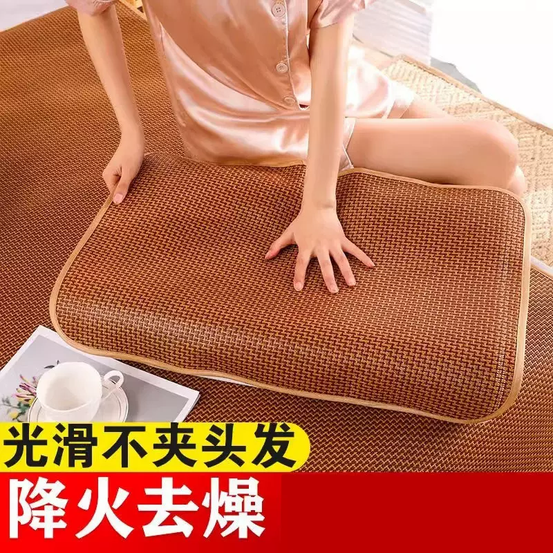 【2025年新款】夏季凉席枕套成人藤枕芯套一对枕头套凉爽枕席家用