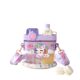 High-value cartoon warehouse double drinking plastic cup summer children double drinking cup students high-value large-capacity water bottle