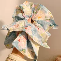 Сад мечты ~ Масляная живопись ветром и цветочным квадратным полотенцем для волос толстая кишка для волос женские красивые квадратные аксессуары для волос