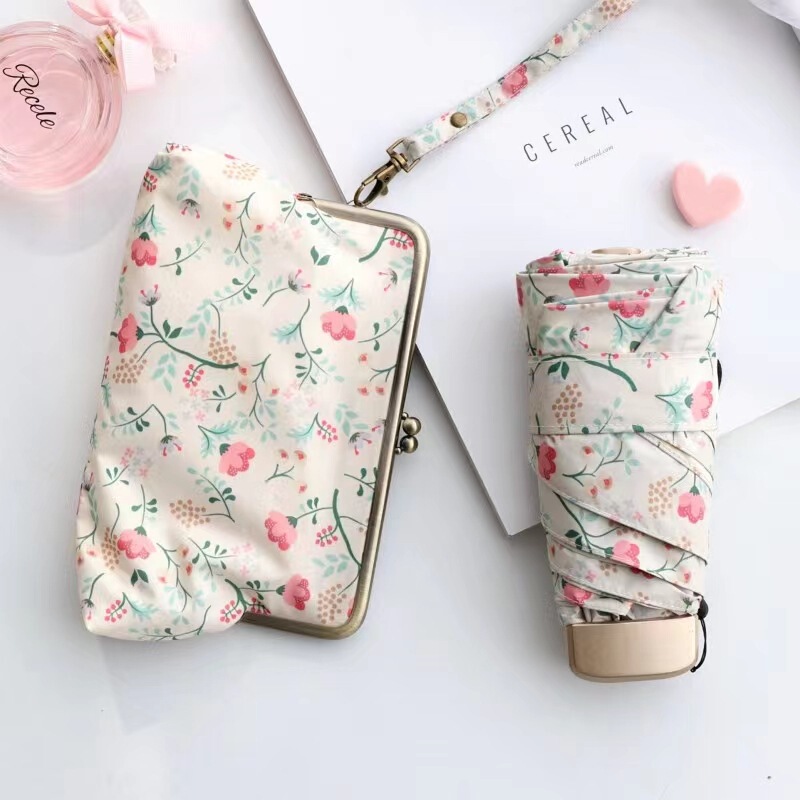 Flat 50% off Umbrella Color Glue Sun Shade Sun Protection Anti-Uv Sun Umbrella Rain or Shine Umbrella Women's Wholesale Portable