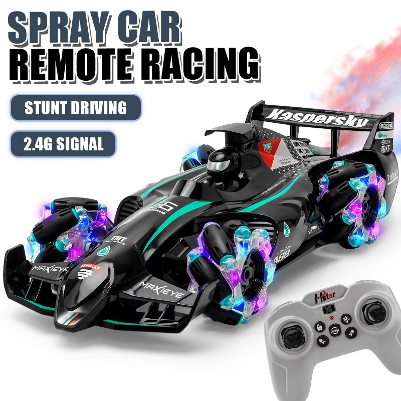 F1方程式噴霧遙控特技車漂移側移四驅競速賽車兒童遙控玩具車