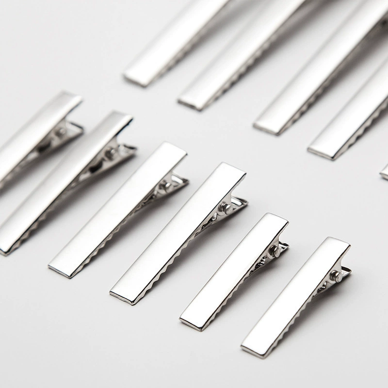 Металлическая заколка-капля для волос, основа для DIY квадратной заколки, материал с гальваническим покрытием, зажим-крокодил, детали для аксессуаров для волос