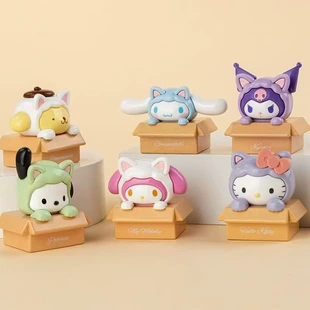 Фигурки Sanrio Kuromi и Hello Kitty блайнд-боксы подарки