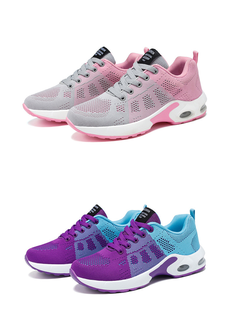 Women's Sports Color Block Round Toe Sports Shoes display picture 5