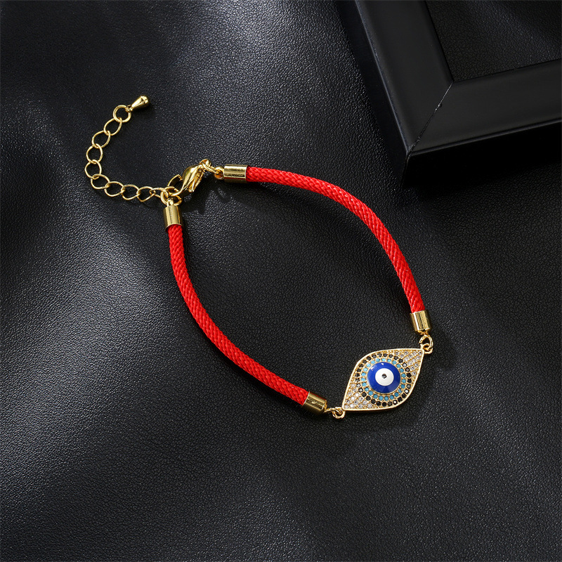 Fashion Devilu0027S Eye Copper Bracelets Inlay Artificial Gemstones Copper Bracelets