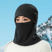 秋冬摇粒绒运动保暖头套帽骑行保暖跨境一体面罩围脖防风滑雪帽子