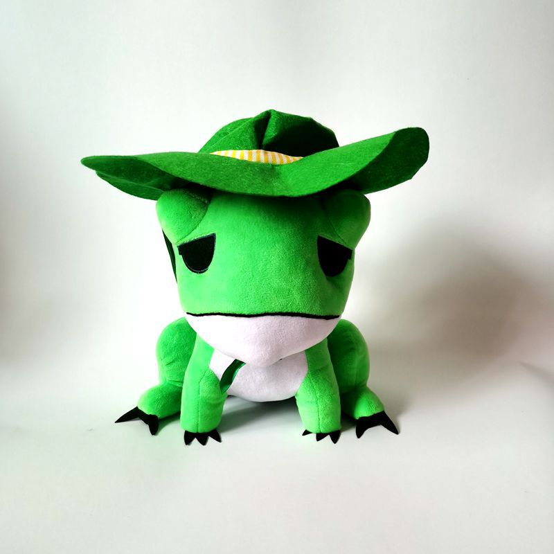厂家可来图订购创意旅行的青蛙毛绒玩具公仔儿童娃娃礼物高30cm