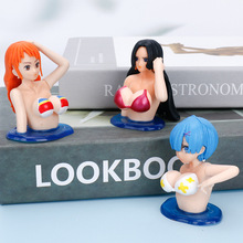 抖胸系列海贼王从零开始异世界女帝娜美蕾姆半身车载装饰手办摆件