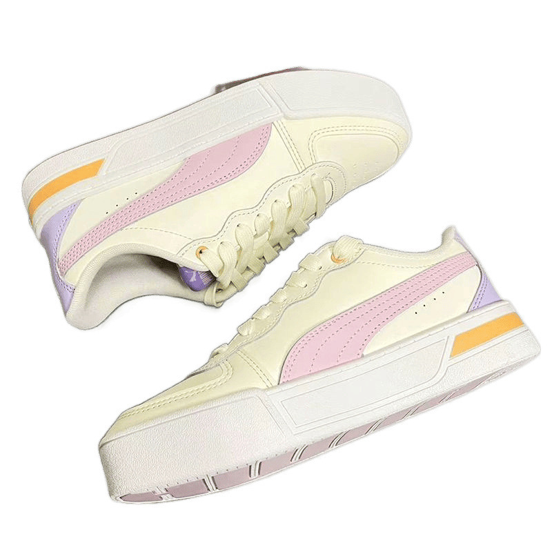 Pure original nuevo PM arroz blanco hombre y mujer pareja casual zapatos blancos SKYE deportivo multifuncional anti-deslizante zapatos de patineta de altura
