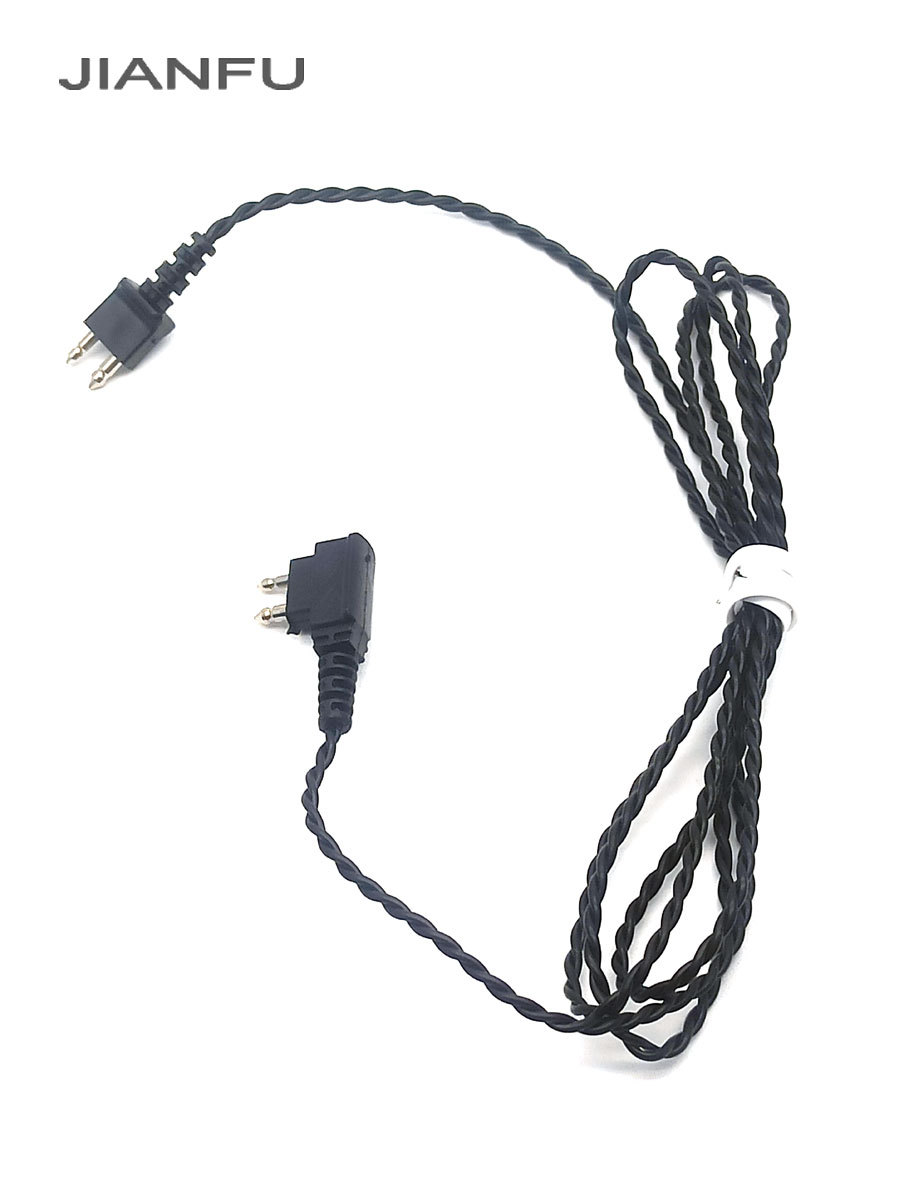 Baoltong audífono accesorios de alambre Siemens caja máquina auricular universal cable cuerda de conexión línea de alambre de dos núcleos