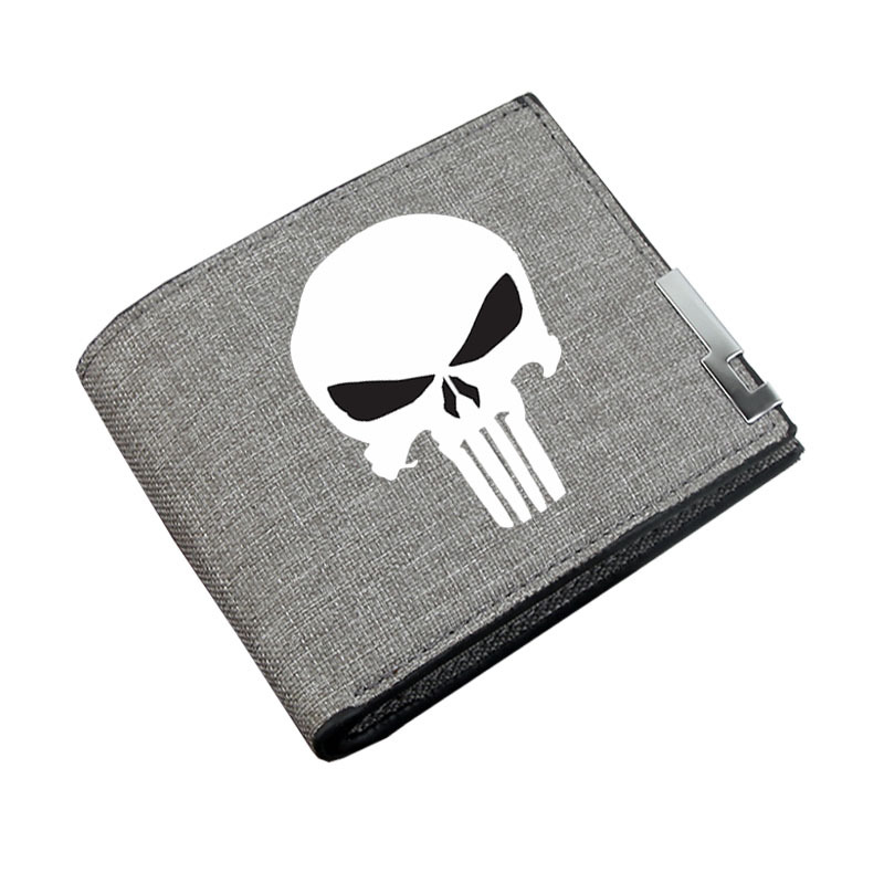 Anime Marvel héroe Marvel Comics estudiante monedero hombres y mujeres lienzo cartera corta