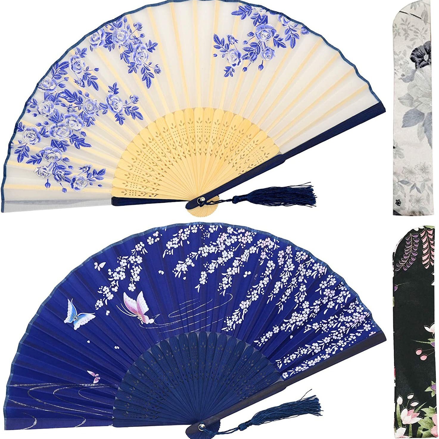 Ventilador estilo chino estilo antiguo estilo de las mujeres estilo japonés pequeño paño retro estilo de verano baile plegable clásico traje antiguo ventilador plegable