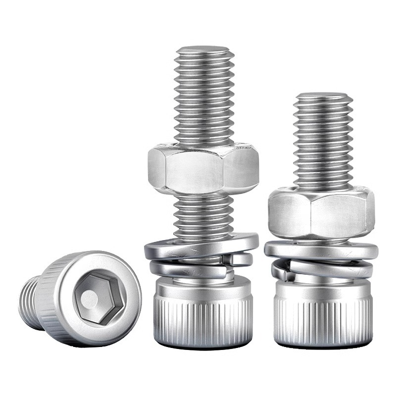 304 acero inoxidable hexagonal socket tuerca junta conjunto alargado cilindro cabeza taza perno tornillo