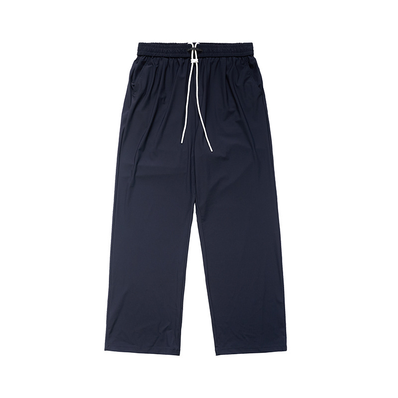 UNF Pants Loose Straight Cooling Quick-Dry Navy