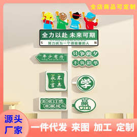 中小学墙文化墙面建设装饰品氛围布置班级教室励志激励标语贴画纸